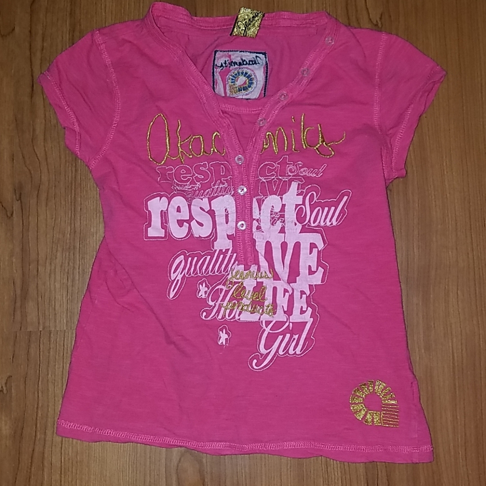 Girls "Akademiks" pink cotton t-shirt